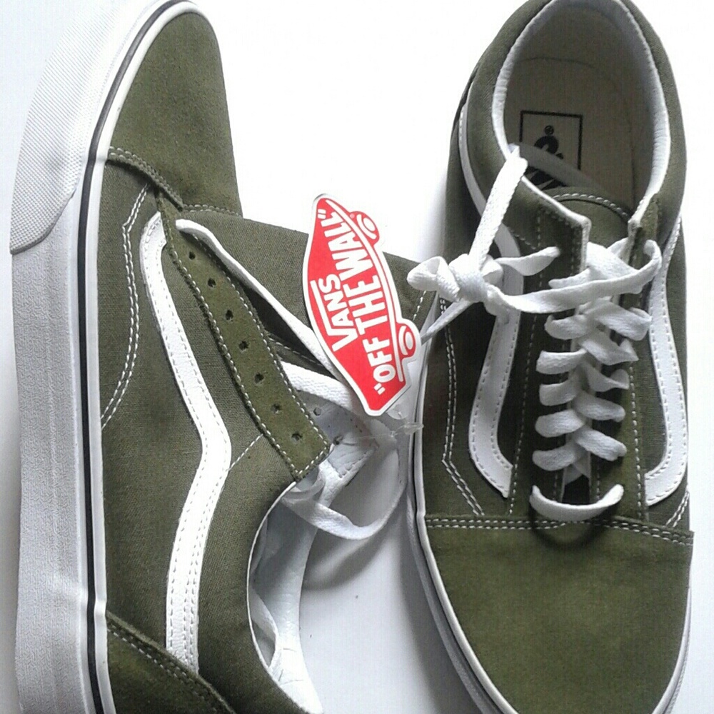 New Firm Price Vans Green Old Skool Sneakers